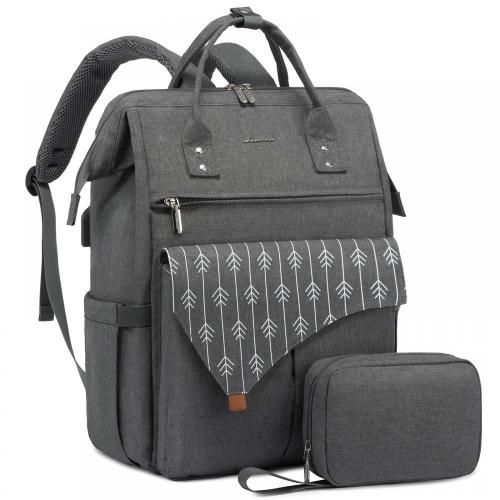 LOVEVOOK 2pcs Large Capacity 15.6 17 Inch Nurse Teacher Bag Work Travel Daily life College Laptop Rucksack Backpack Women USB