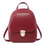 Small backpack for women Korean style cover type lock buckle children cute backpack student schoolbag ladies mini shoulder bag