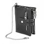 Men's wallet Multi-position wallet Business short check horizontal zipper wallet bag