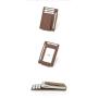 Crazy Horse Men's Cow Leather Wallets Anti-Theft RFID Blocking Wallet Brown Credit Card Holder Money Cash Clip