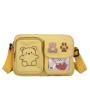 Lovely Bear Design Ita Bag Canvas Ita Bag school bags with a little ita compartment to display pins