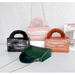 Factory wholesale women's luxury bag handbag small square bag Korean stone patterned pu leather shoulder bags for women