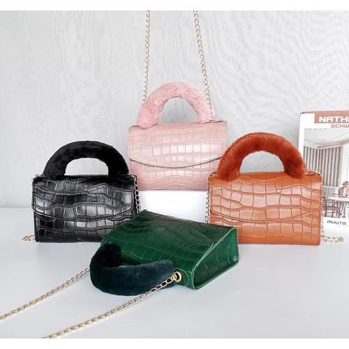 Factory wholesale women's luxury bag handbag small square bag Korean stone patterned pu leather shoulder bags for women