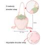 Custom Design Girls Anime Strawberry Clear PVC Plastic Window Shaped Ita Crossbody Bag Ita Hand Bag