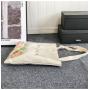 Large Transparent Canvas Handbag Cute Shoulder Handbag Ladies PVC custom embroidery with clear window pain bag