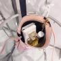 2024 new printed bucket bag korean fashion shoulder mobile phone bag for women casual messenger crossbody bag