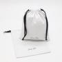 Custom Logo Printed Cotton Twill Drawstring Cosmetic Makeup Storage Bag Recycle Small Cotton Skincare Makeup Pouch