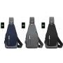ZR547 Hot Selling Chest Bag Men New USB Shoulder Bag Sports Travel Crossbody Bag Leisure Solid Color Oxford Cloth Satchel