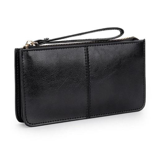 ZF374 Genuine Leather Women Long Wallet Women Purse Zipper Hasp Coin Purse Designer Wallet Card Holder Folding Card Bag