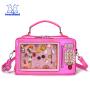 professional ita bag manufacturer holographic pu leather clear pvc custom designer backpack