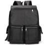 OME904 New Vintage Men And Women Backpack PU Leather Simple Business Men Computer Bag Big Spacy Travel Bag Student Backpack