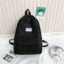 SC047 Students Simple Corduroy Backpack Korean Version School Bags Girls Lightweight Casual Daypack ins Student Backpack