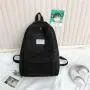 SC047 Students Simple Corduroy Backpack Korean Version School Bags Girls Lightweight Casual Daypack ins Student Backpack