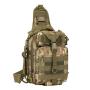 Luya Unisex Single Shoulder Fishing Backpack Outdoor Multi-Functional Chest Bag with Zipper Closure for Fishing Gear and Rods