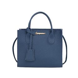 2024 Ladies Litchi Pattern Handbag Fashionable Single Handle Portable Handbag for Women Wholesale Small Foreign Trade Bags