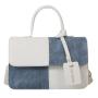 ZR524 Woman PU Retro Bag Daily Life Girl Horizontal Color Block Square Single Bag Girl Magnetic Button Underarm Versatile Bag