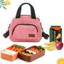 Reusable Women Tote Cooler Box Fresh Hot Food Warmer Lunchbox School Office Insulated Lunch Bag