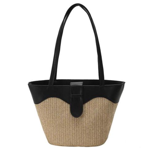 KBW475 Wholesale Straw Tote Women Bag Summer New Casual High Quality Shoulder Handbag Ladies Out Travel Shopping Beach Bag