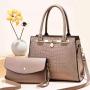 Fashion carteras y bolsos de mujer Crocodile Purses Set Bag Clutch Handbag Women Hand Bags