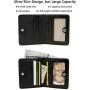 KBW540 Hot Sale Ladies Card Bag Leather Money Clip Creative Multi Card Space Multifunction RFID Thin Cowhide Wallet