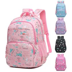 ZR469 Children's Backpack Primary School Oxford Cartoon Cute Sweet Light Schoolbag  Kids Bag Soft Waterproof Study Bag Travel