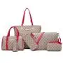 CCF88 New Trend Luxury Fashion Design Tote Bag 6pcs Handbag Sets Famous Brand Designer Ladies Purse Key Messenger Shoulder Bag