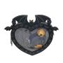 Custom cute ita bag with printing insert Gothic Dark Bat shape pin backpack Halloween Funny Pain bag