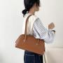 2024 NEW Trendy Autumn&Winter Brown Shoulder bags women handbags ladies fashion shoulder purse vegan leather bags wholesale