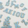 Wholesale Whole Sets 26 Alphabet Kids DIY Custom Self Adhesive Sticker Chenille Letter Patches Embroidery Letters Patch