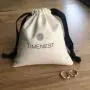 Custom Logo Drawstring Bags Jewelry Pouch Gift Cotton Canvas Packaging Bag