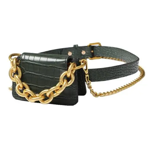 2024 Custom Crocodile PU Shoulder Waist Bag For Women Crossbody Fanny Pack