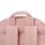 Whole Sale Custom Kids Pink Teddy Velvet Backpack Teddy Bear Bookbag School Bag