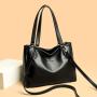 2024 New Women's Handbags Fashion New Design Tote Bag Pu Leather Zipper Large Capacity Shoulder Bag for Ladies