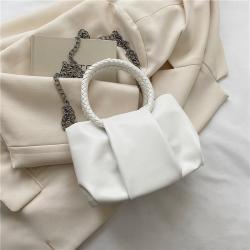 New Pleated Cloud Crossbody Bag Chain Women Designer Bags Pure Color Ladies Handbags JY1105