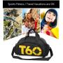 Custom Logo T60 Men and Women Waterproof Training Yoga Backpack Sport Duffle Bag Gym Travel Duffel Handbag