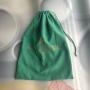 Drawstring Faux Suede Packaging Bag Soft Suede Shoe Bag