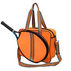 ZWY168 Wholesale Portable Badminton Tennis Tote Bag Men Women Oxford Outdoor Sport Training Ball Bag Orange Racquet Shoulder Bag