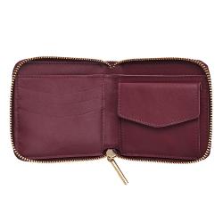 OEM genuine leather ladies wallet rfid protection zip around wallet