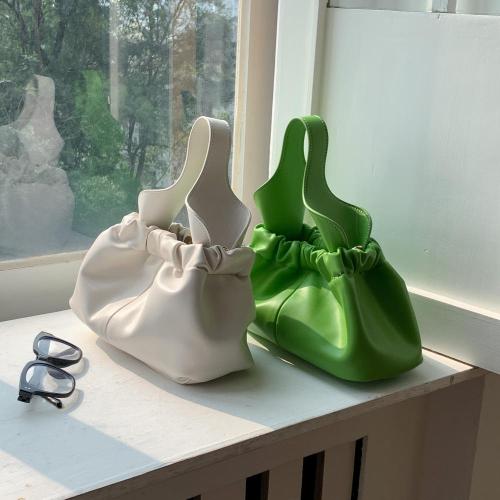 Ladies 2023 Summer New Dumplings Hand Bags Hand Crossbody Shoulder Bag Soft PU Pleated Multi-color Mini Bags Women Handbags