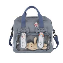 Manufacturer clear window ita backpack pin display custom ita bag with small MOQ