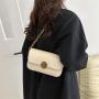 Best selling wholesale shoulder bag women new solid color fashionable crossbody bag ladies chain custom handbag small square bag