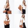 LOVEVOOK 2023 Designer PU Leather Ladies Shoulder Hand bag 3 pcs Luxury Purse and Handbags Set Large Cute Women Tote Bags