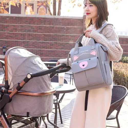 Wholesale Multifunctional Large Capacity Travel Baby Bottle Diaper Backpack Mommy Bag