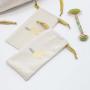 Wholesale  Custom Gold Logo Velvet Drawstring Jewelry Scraping Pouch Soft Velvet Dust Gift Packaging Bag