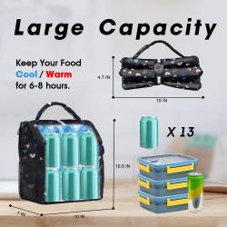 New Arrival Wholesale Insulated Polyester Cooler Bag Thermal and Waterproof Kids Lunch Box with Enhanced Thermal Insulation