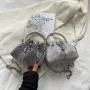 Crystal Bucket Bag Ins Design Chain Shoulder Messenger Bag Rhinestone Evening Party Bag For Women