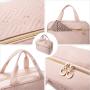 LOVEVOOK New Fashion Travel PVC Cosmetic Bags Portable Hanging Hook Women Toiletry Organizer Storage Makeup Bag Bath Wash Pouch