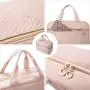 LOVEVOOK New Fashion Travel PVC Cosmetic Bags Portable Hanging Hook Women Toiletry Organizer Storage Makeup Bag Bath Wash Pouch