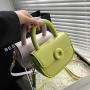 2024 new cute macaroon colorful square bag Ms. simple design sense of the crossbody bag new shoulder women's bag