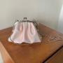 Sweet Girl Hand Dumpling Bag Japanese And Korean Ins Premium Texture Fold Clip Bag One Shoulder Chain Cross-Body Female Bag